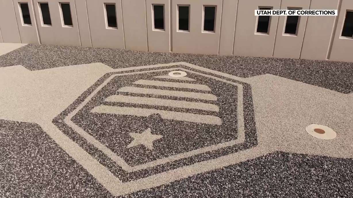 A Utah beehive design is pictured at the Utah State Prison. Grass at the prison is being replaced with a xeriscaping project officials say will save millions of gallons of water each year and hundreds of thousands of dollars.
