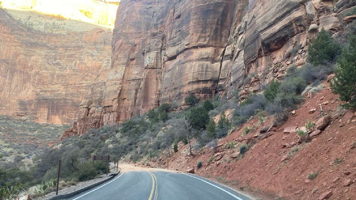 Zion National Park scenic roadway back open after rockfall