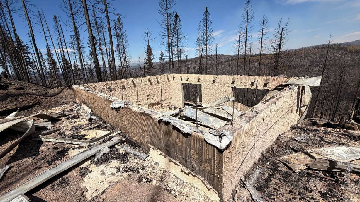 Charred remains of houses and vehicles in Eagle Point Resort’s West Village outside of Beaver, Tuesday, after the Cottonwood Fire torched much of the area. It's a reminder of how wildfire season has been building to this point thanks to a dry winter.
