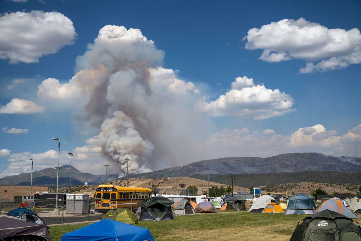The Cottonwood Fire, burning in the mountains east of Beaver, continues on Tuesday. Experts say Utah is likely worse off than other states for the upcoming weeks of this fire season.