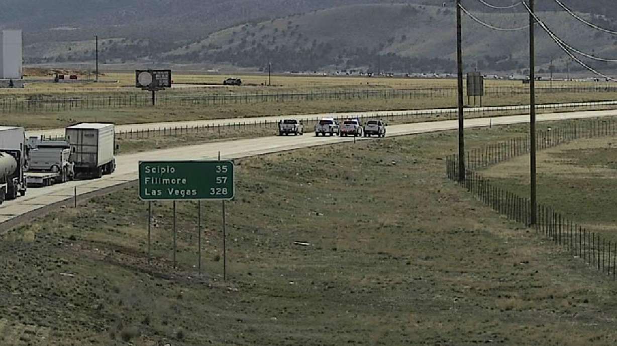 Police incident halts both directions of traffic on I-15 near Nephi