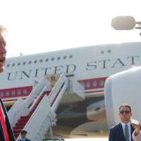 Retrofitted Qatari jet takes flight as Air Force One for Trump's trip to North Dakota