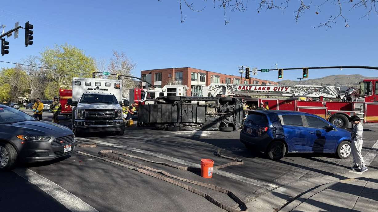 Three injured, one critically, in 700 East rollover crash