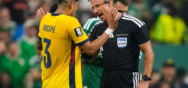 Why are World Cup refs giving red cards to players covering their mouths when confronting opponents?