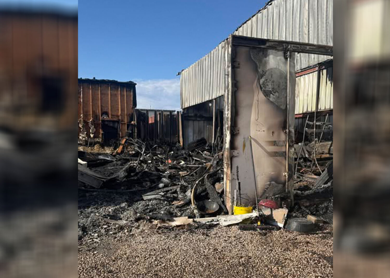 Storage unit up in flames, prompts response of multiple fire crews ...