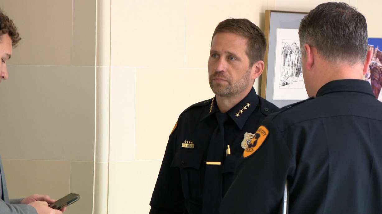 Salt Lake City Police Chief Brian Redd met with Utah lawmakers at the Capitol on Wednesday, June 18, 2025.