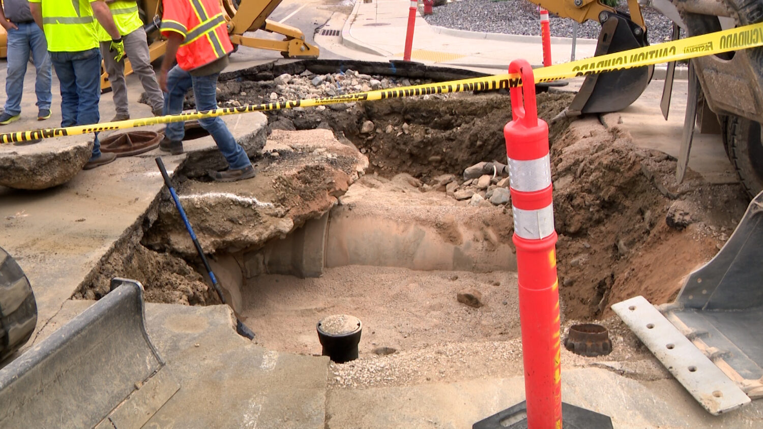 Water main break causes significant road damage in Centerville | KSL.com