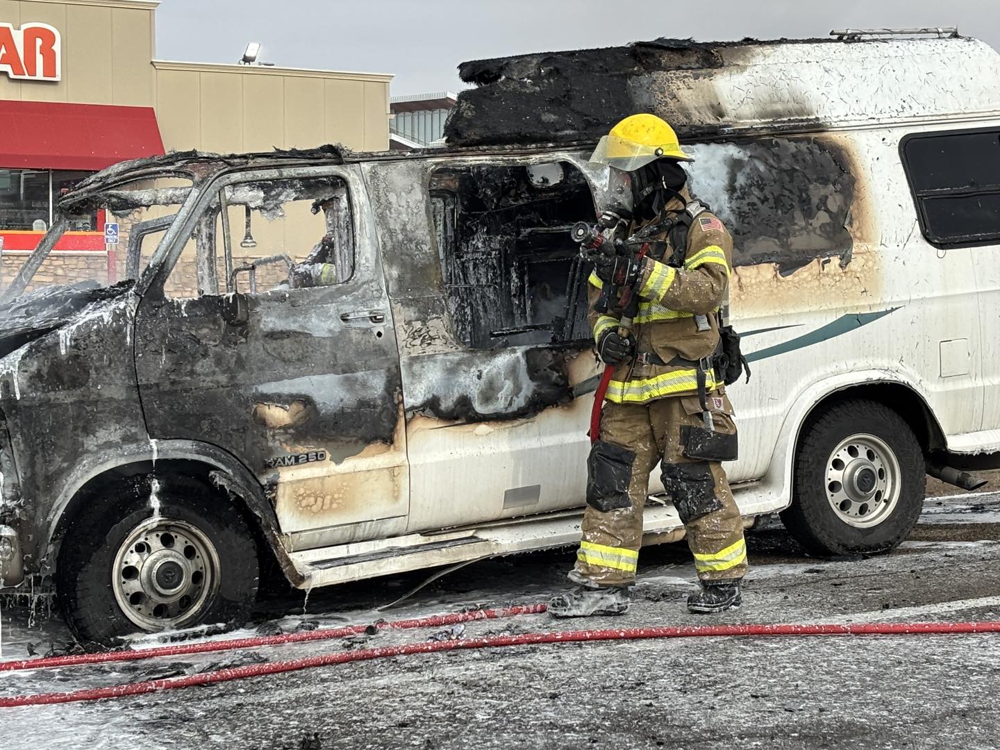 Fire engulfed vehicle in Blanding, cause still unknown