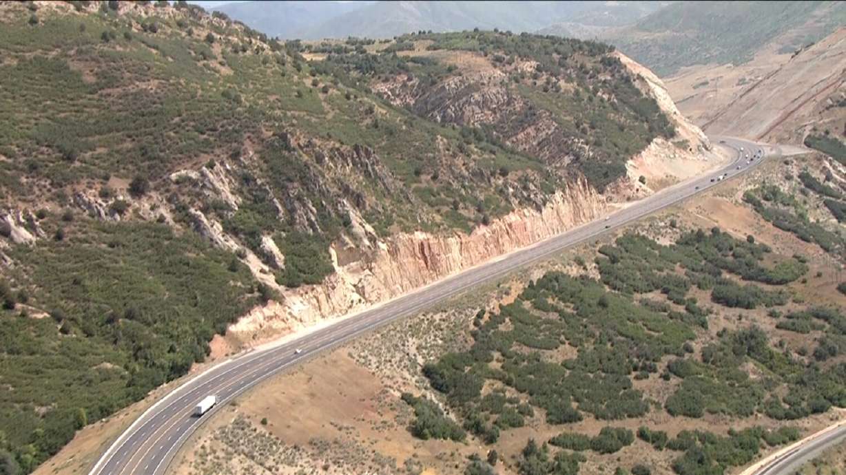 U.S. Highway 6 in Spanish Fork Canyon is pictured on Thursday, Aug. 14, 2025.