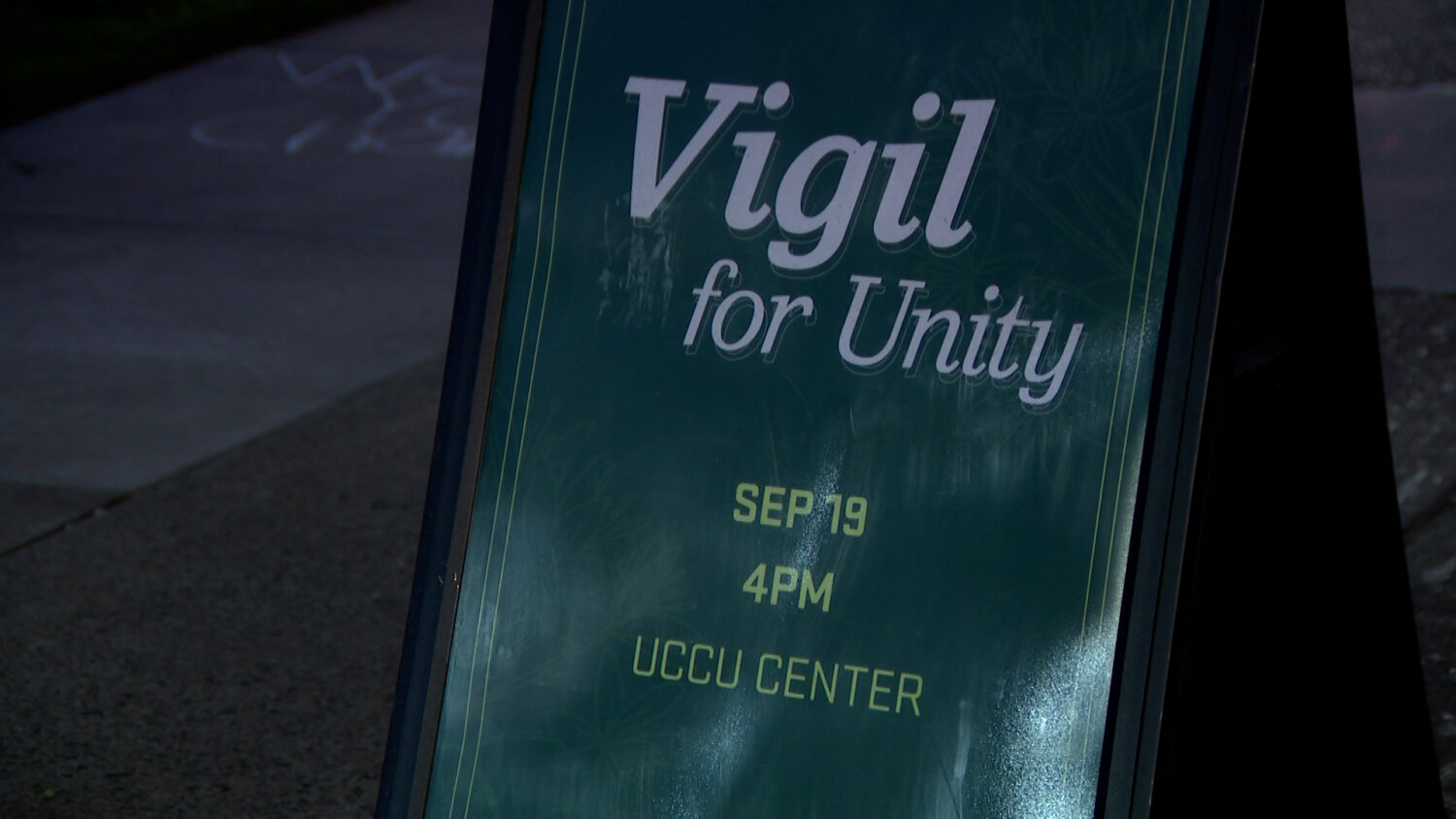 'Vigil for Unity' at Utah Valley University following Charlie Kirk's murder