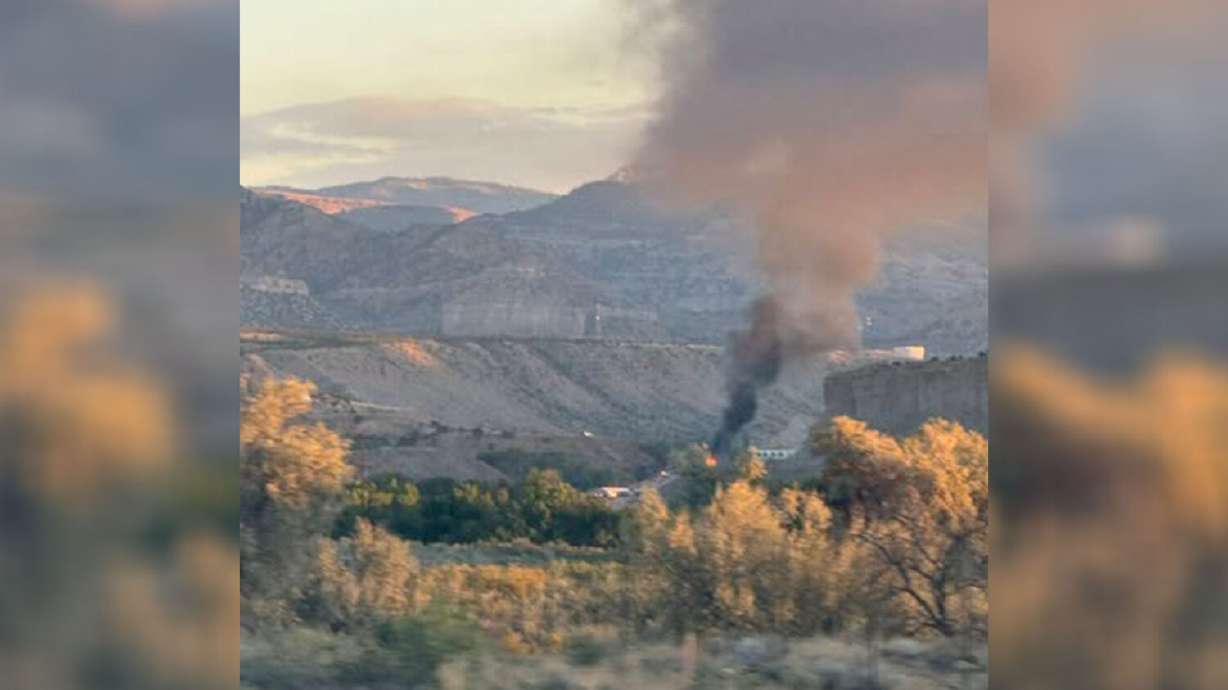 Vehicle fire closes portion of US 6 near Helper