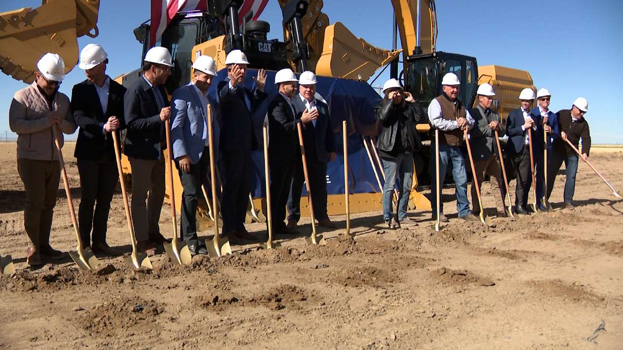 Groundbreaking for new Millard County artificial intelligence data center.