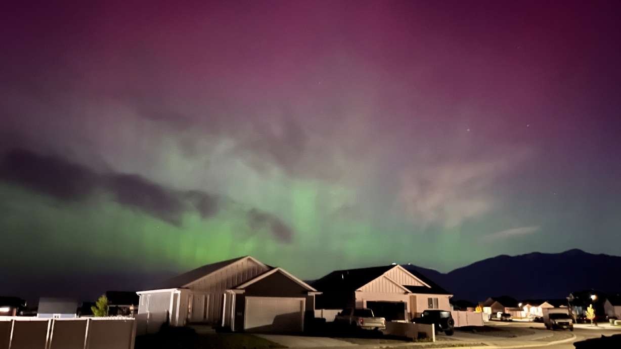 Northern lights might be visible in Utah on Tuesday night