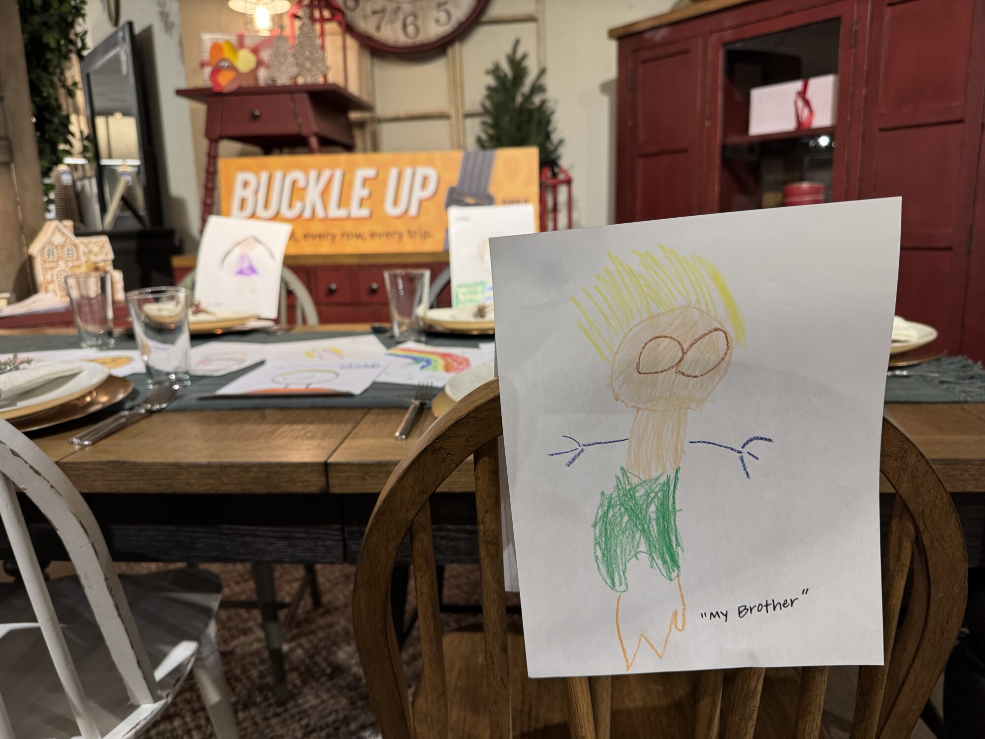 Troopers hope child drawings remind drivers to buckle up over the holidays