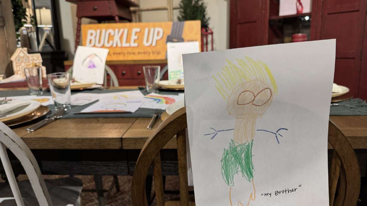 Troopers hope child drawings remind drivers to buckle up over the holidays