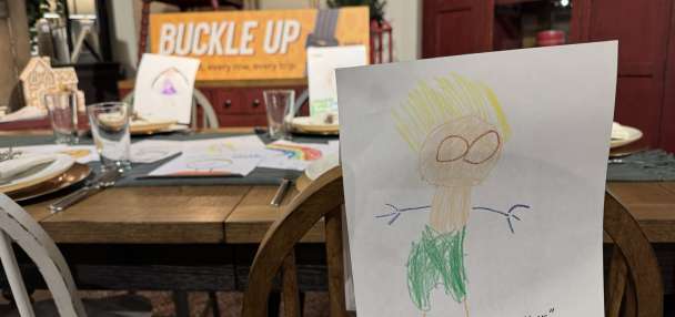Troopers hope child drawings remind drivers to buckle up over the holidays
