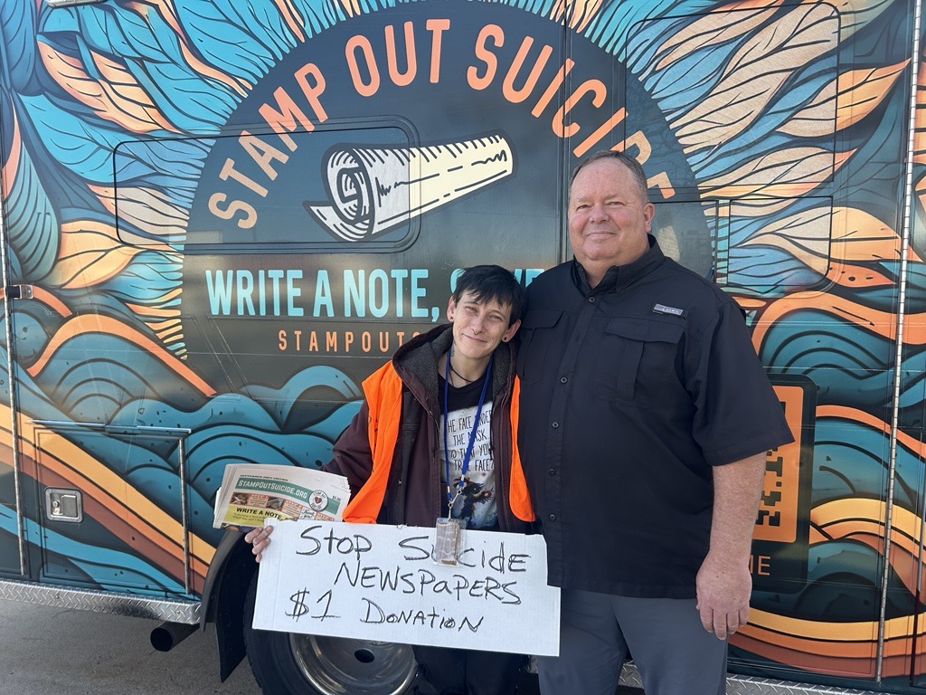 'Stamp Out Suicide': How a Utah man is using a newspaper to save lives