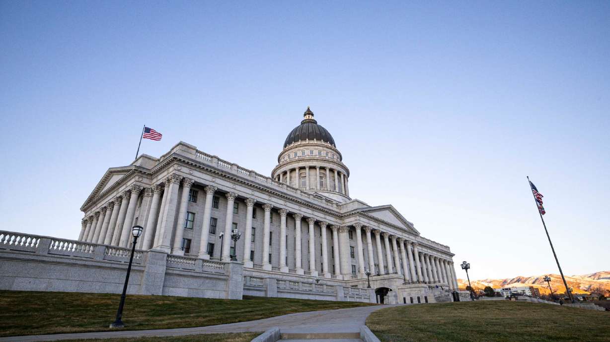 The Capitol is pictured in Salt Lake City on Sunday, Dec. 28, 2025.