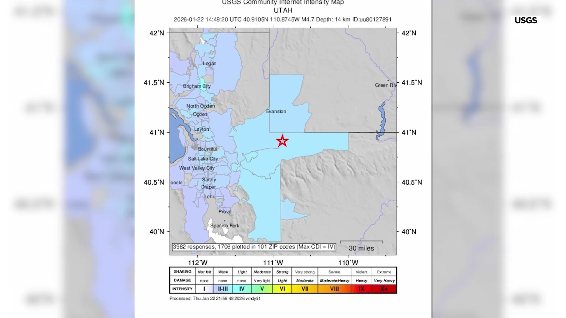 Many felt it, others didn’t: What we know about the 4.7 earthquake near Utah-Wyoming border