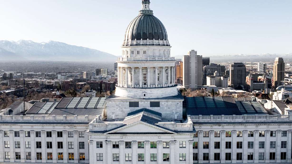 The Utah Capitol in Salt Lake City is pictured in February 2025.