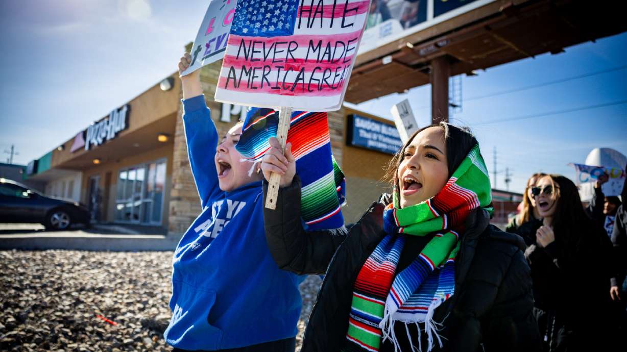 Hundreds of Utah students walk out of class to protest ICE actions