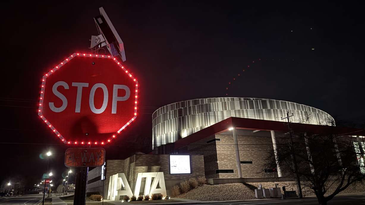 Sandy installs lit stop signs in response to outcry after deadly collision