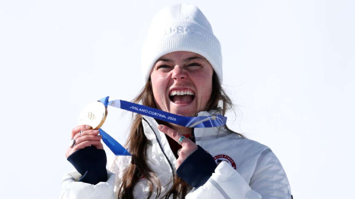 Utah resident Breezy Johnson claims gold at Milano Cortina Olympics