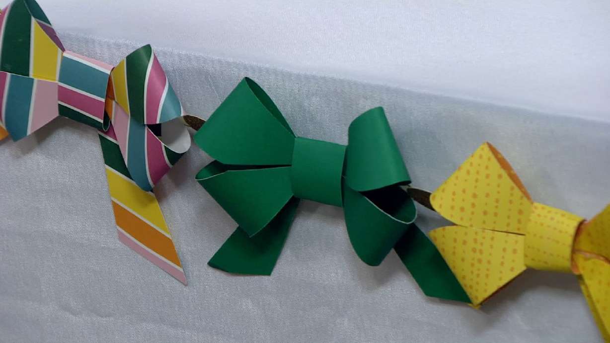 A darling paper bow can be used for any occasion you'd decorate for!
