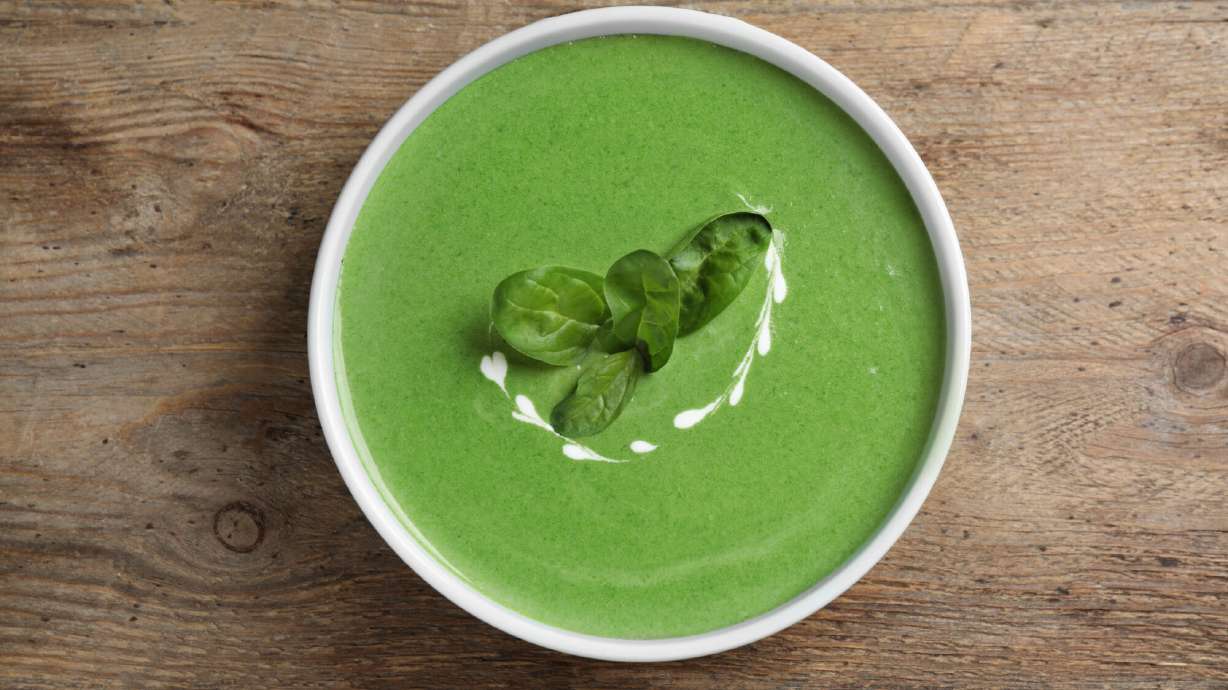 It might be green, but this green goddess soup really does taste delicious!