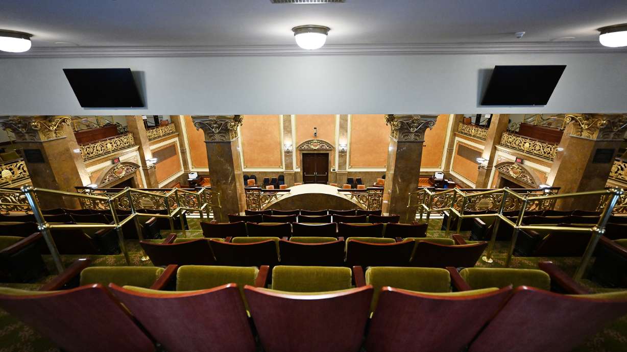 The gallery inside the House of Representatives at the Capitol in Salt Lake City on Jan. 10, 2024. A federal appeals court allowed parts of a lawsuit filed by an independent journalist against the Utah Legislature to move forward after a lower court dismissed the case last fall.