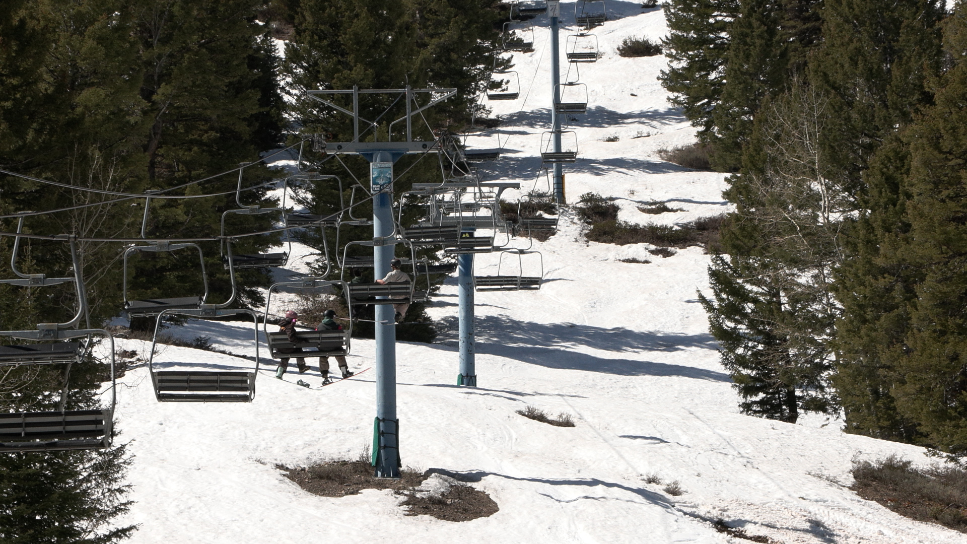 Ski lifts at Beaver Mountain Thursday. 