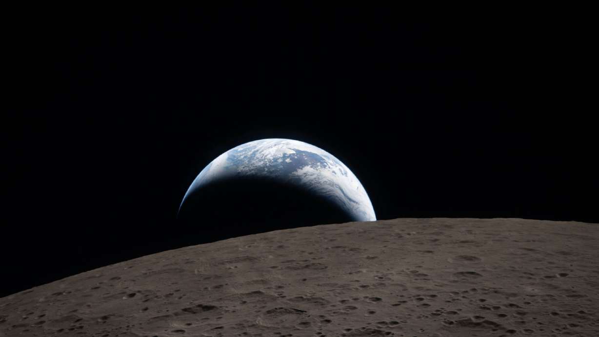 Artemis II astronauts channel Apollo 8 with a striking Earthset photo