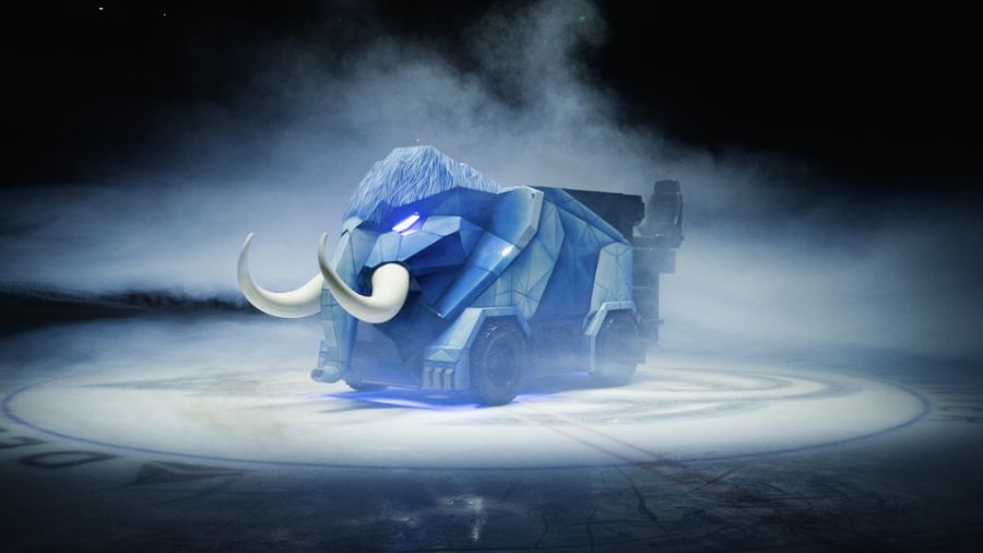 Meet Zammoth, the Utah Mammoth’s retrofitted prehistoric Zamboni that fans can ride