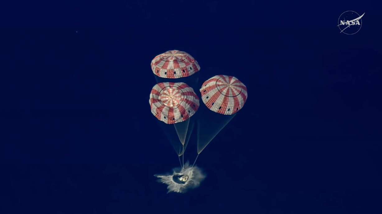 Artemis II astronauts return from moon with a splashdown to close out a record-breaking lunar voyage