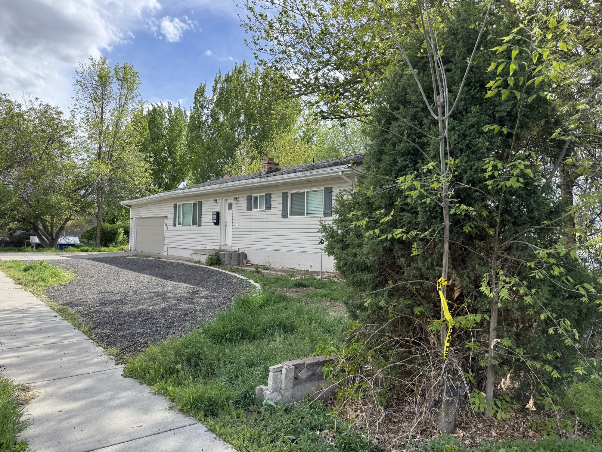 The Springville home of Matthew Jacob Leonard, who is accused of killing his mother and another man at the home, though, their bodies have not been found.