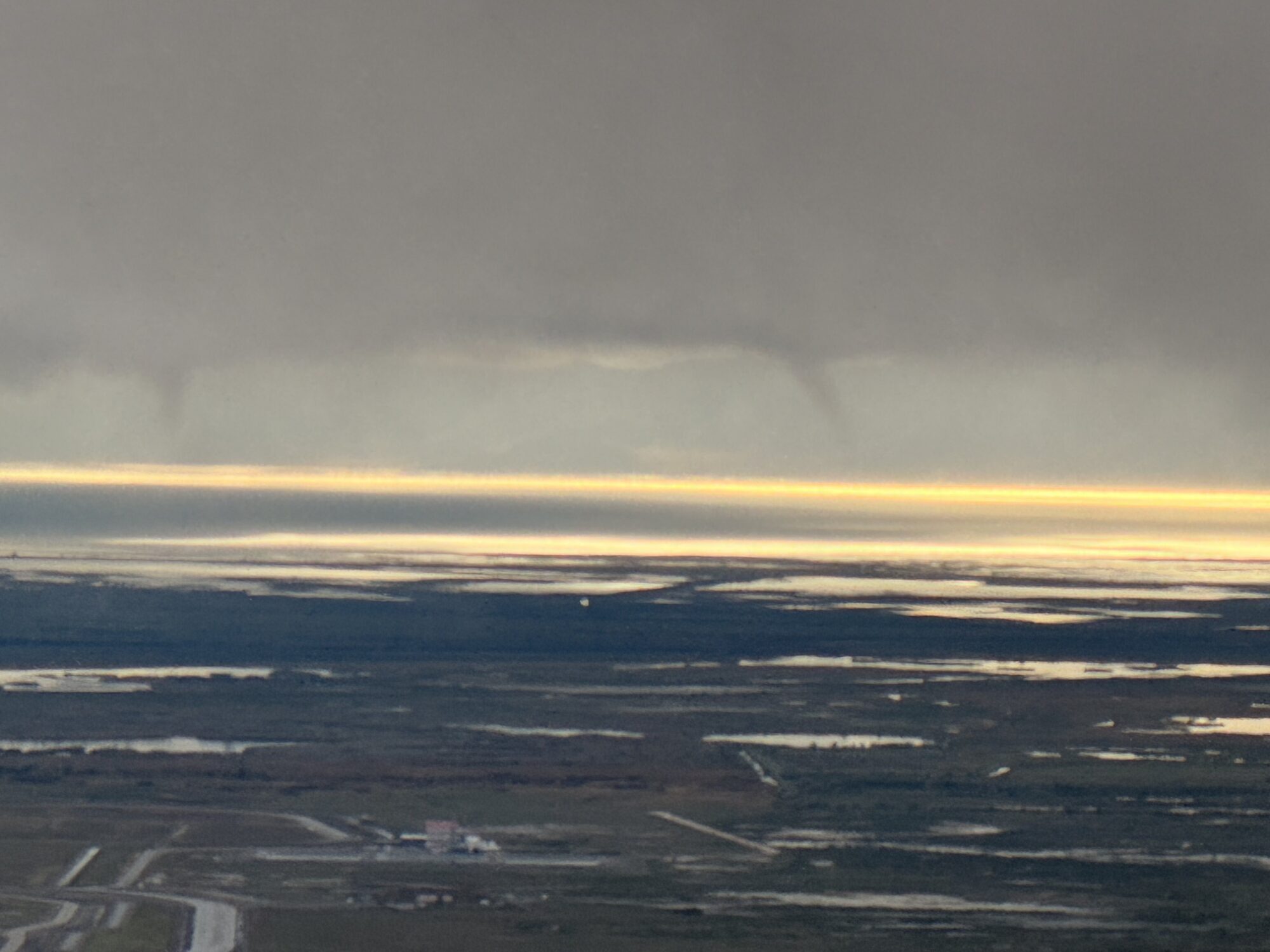Funnel clouds seen in North Salt Lake on Sunday, April 26, 2026. 