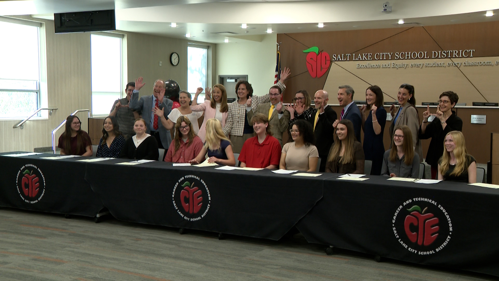 TRAC Teacher Apprenticeship Program signing day event