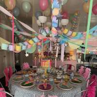 Pull out the basic party supplies to pull off this show-stopping ceiling