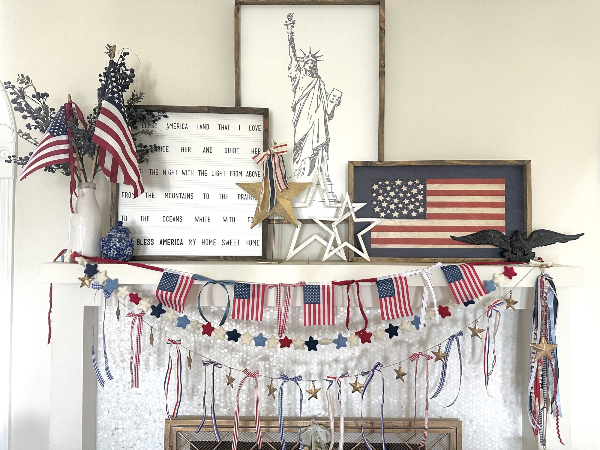 DIY the flag banner that will be your staple decor piece all summer.