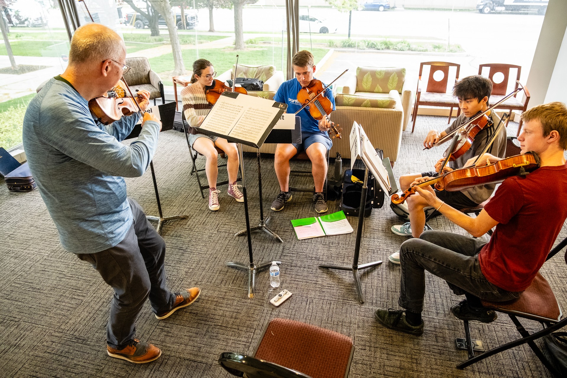Utah Symphony side-by-side with high school musicians