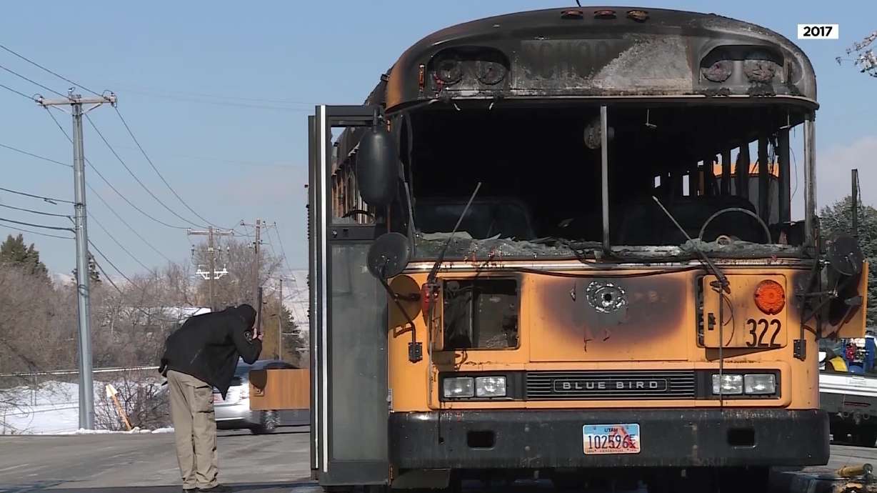 Utah bus driver sentenced to 5 years in prison for setting bus on fire