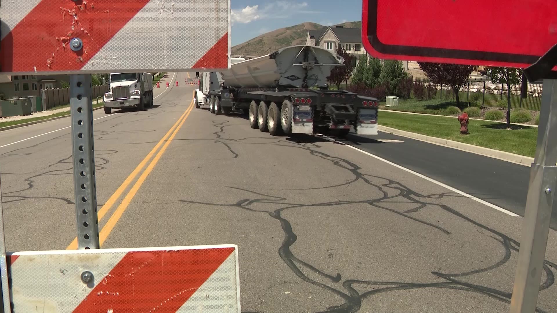 Utah County neighborhood frustrated as roundabout project sends heavy traffic through residential streets