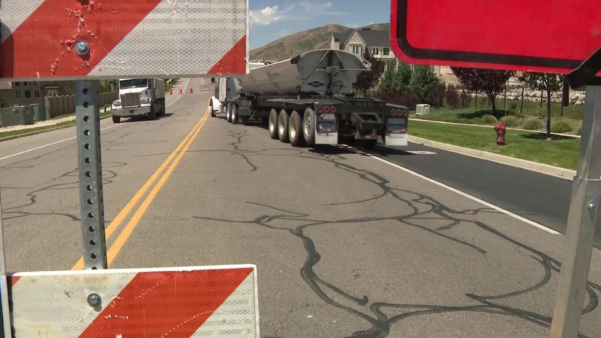 Utah County neighborhood frustrated as roundabout project sends heavy traffic through residential streets
