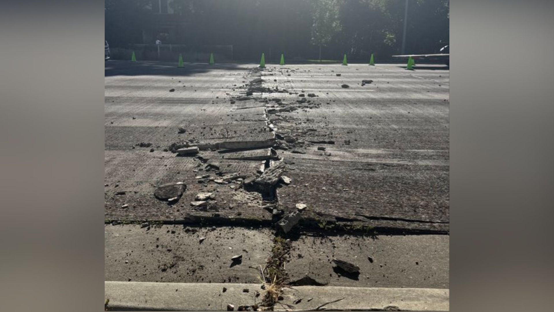 Major Road Buckle Forces Closure on Washington Boulevard