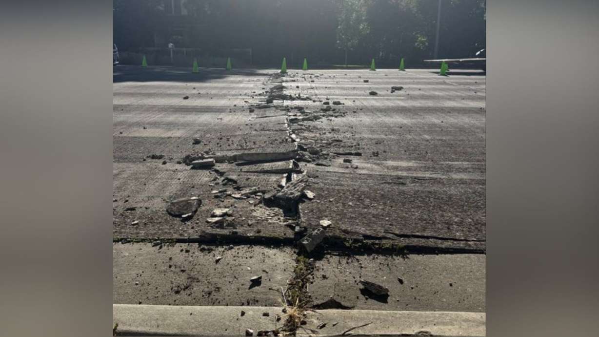 Major Road Buckle Forces Closure on Washington Boulevard