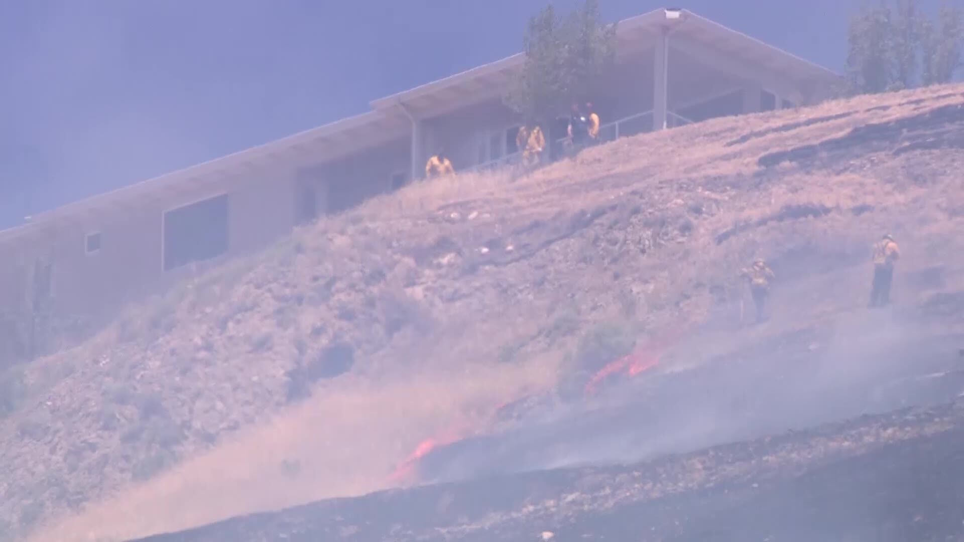 Residents feared losing their homes as fast-moving Ensign Peak fire closed in