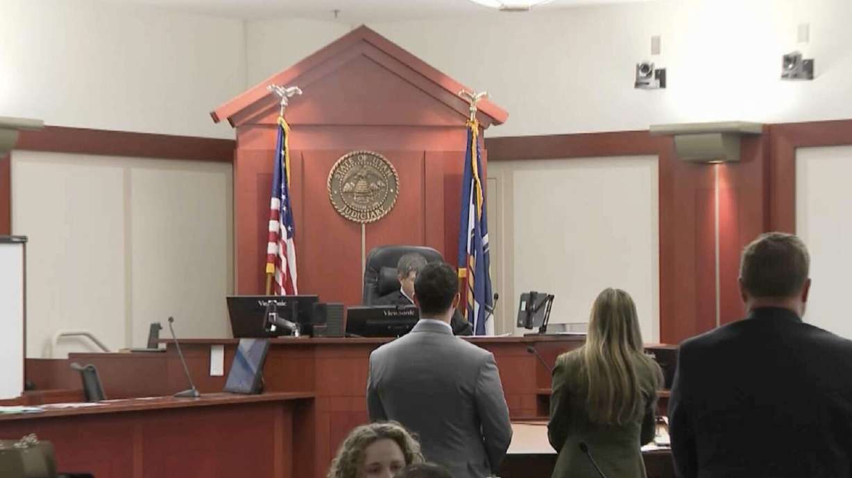 Jimmy Jeremy Haas, a former Taylorsville police officer made his first court appearance Friday in connection with a deadly fatal shooting case. (Istvan Bartos, KSL)