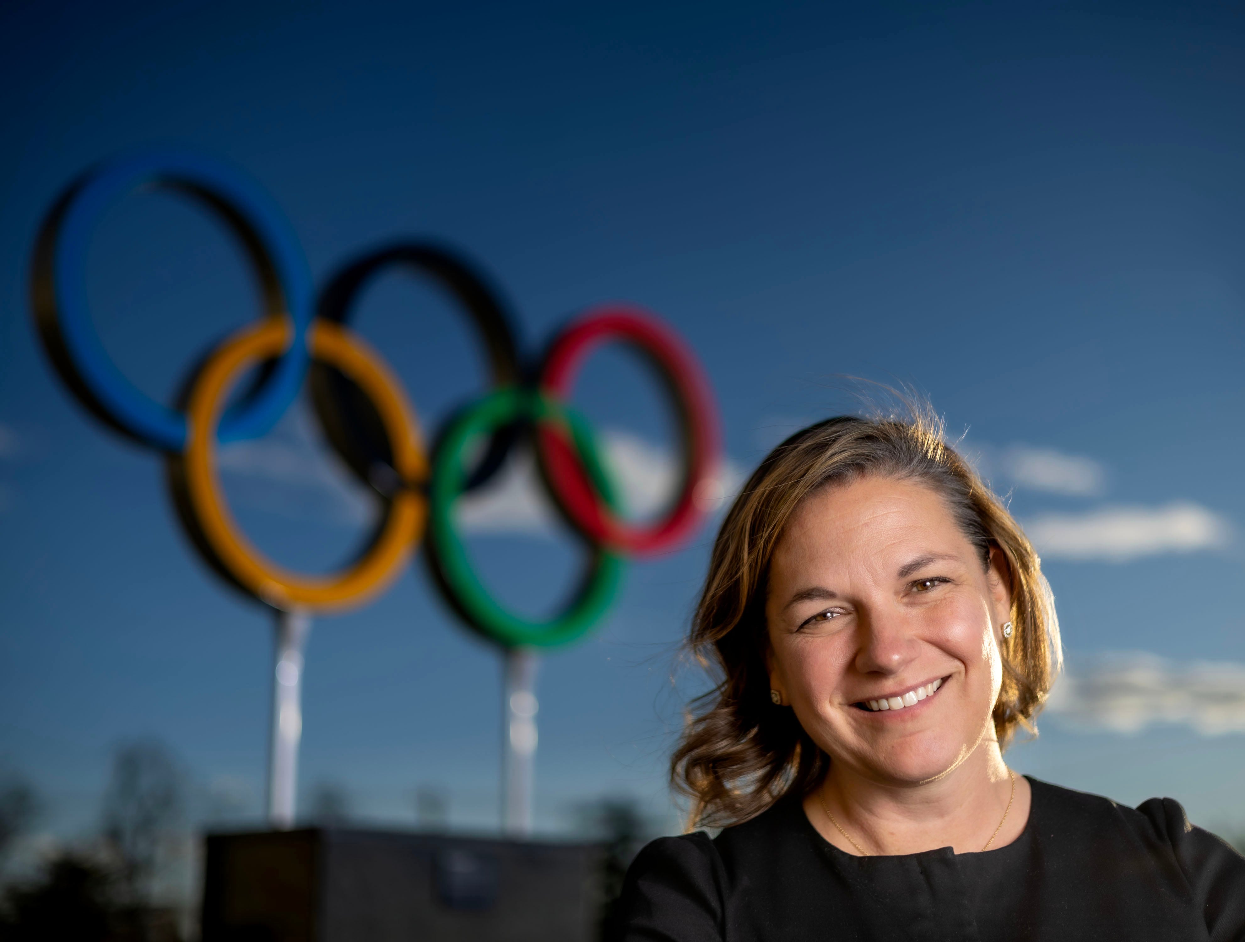 Catherine Raney Norman, then vice president for development and athlete relations for the Organizing Committee for the 2034 Olympic and Paralympic Winter Games, in Salt Lake City on Nov. 28. Raney Norman will join USA Hockey starting on Aug. 1.