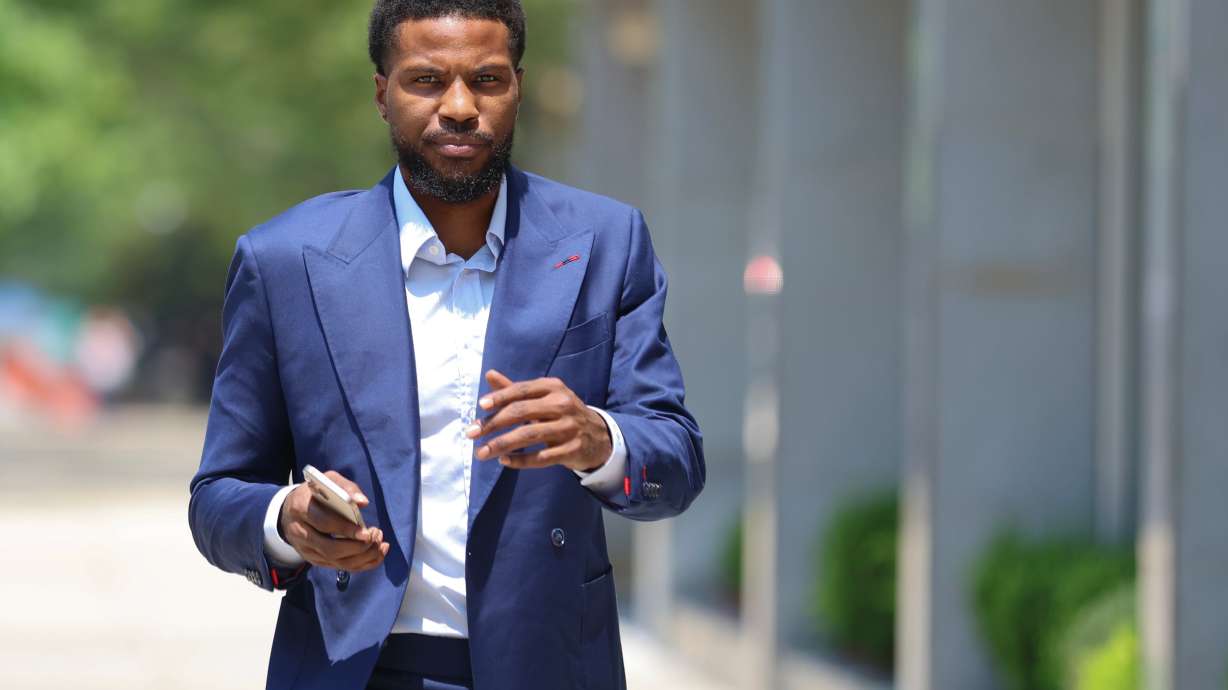 Former NBA player Malik Beasley arrives outside of Brooklyn federal court, Wednesday, July 1, 2026, in New York. CORRECTION: name of the photographer corrected to Heather Khalifa instead of Yuki Iwamura