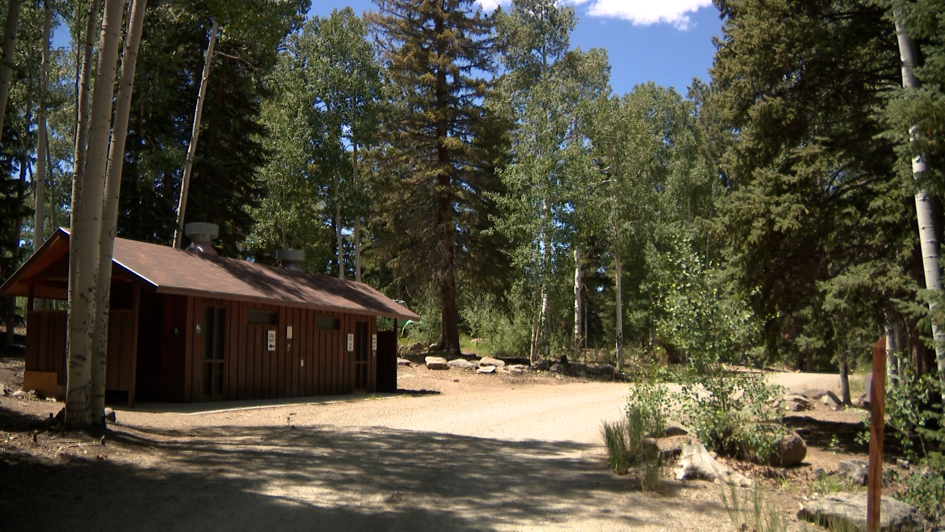 A camp on Beaver Mountain is pictured on Wednesday.